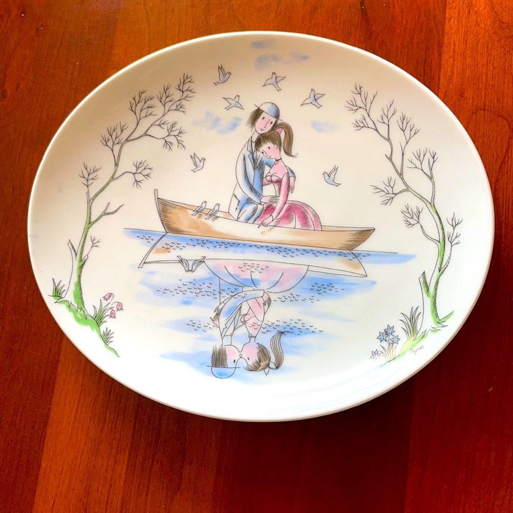 Rosenthal Germany Raymond Peynet Lovers Dish